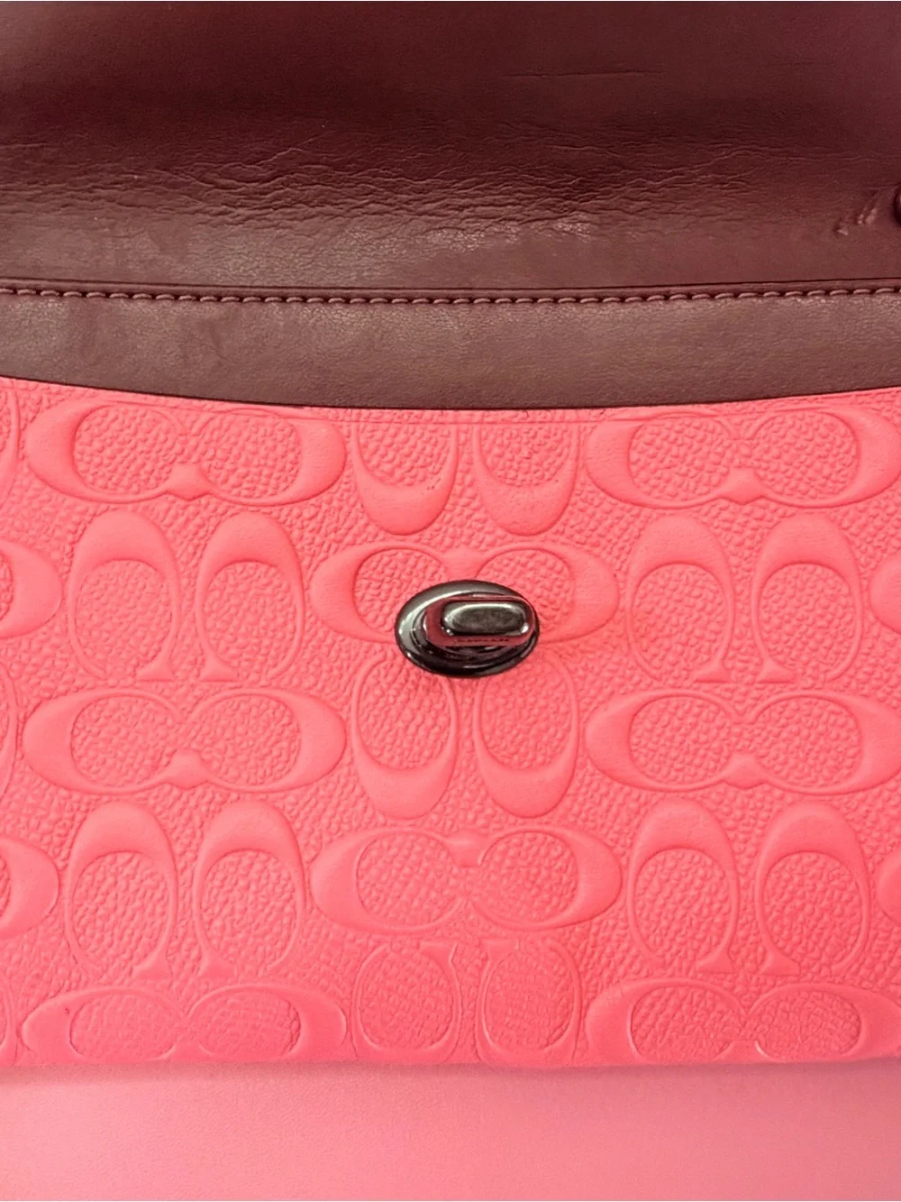 Coach Salmon/Pink Crossbody Bag